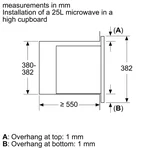 Serie|2 Встраиваемая микроволновая печь с рамкой белая - миниатюра 4