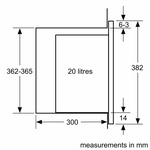 Serie|6 Встраиваемая микроволновая печь 20 л нерж сталь - миниатюра 9