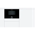 Serie|8 Встраиваемая микроволновая печь черная/нерж сталь - миниатюра 2