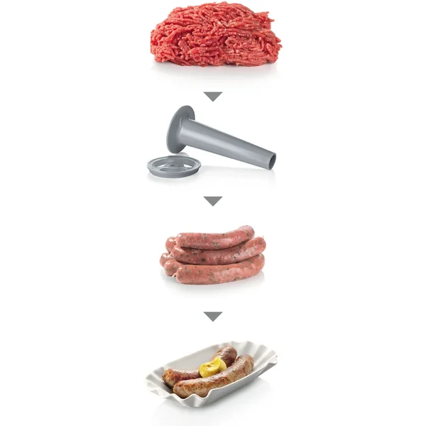 Мясорубка 2200 ватт (нарезка кубиками, овощерезка, насадки для колбас) - изображение 14