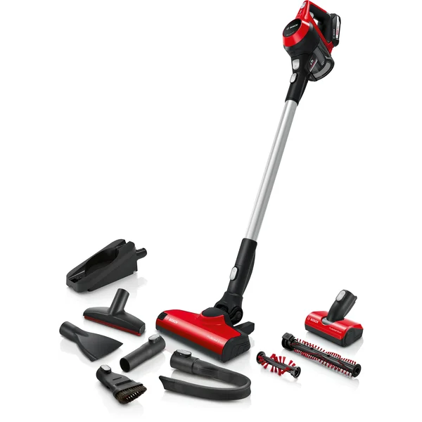 Serie|6 Аккумуляторный пылесос с турбощеткой для шерсти животных красный 2,5v