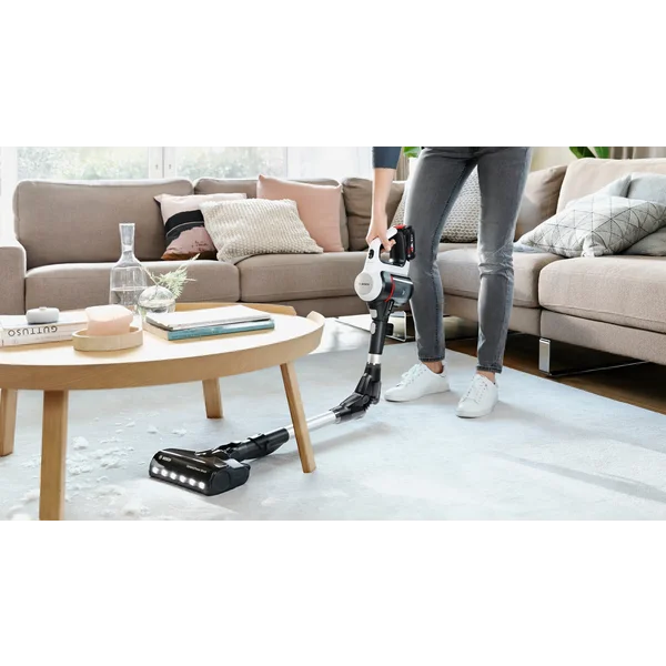 Unlimited 7 Аккумуляторный пылесос Белый 3,0v с гнущейся ручкой с одним аккумулятором - изображение 4