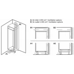 Serie|6 Встраиваемый холодильник с нижней морозильной камерой 193.5*70.8*54.5 см - миниатюра 11