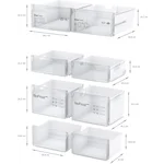 Serie|4 Отдельностоящий холодильник с нижними морозильными камерами 4-дверный 183*90,5*73 см нерж сталь - миниатюра 10