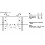 Serie|4 Отдельностоящий холодильник с нижними морозильными камерами 4-дверный 183*90,5*73 см нерж сталь - миниатюра 14
