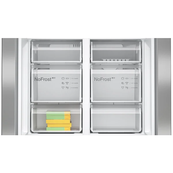 Serie|4 Отдельностоящий холодильник с нижними морозильными камерами 4-дверный 183*90,5*73 см нерж сталь - изображение 6