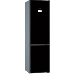 Serie|6 Отдельностоящий холодильник с нижней морозильной камерой 203*60*66 см черное стекло - миниатюра 1