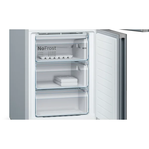 Serie|6 Отдельностоящий холодильник с нижней морозильной камерой 203*60*66 см черное стекло - изображение 5