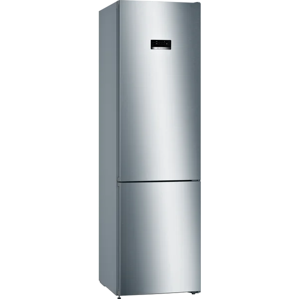 Serie|4 Отдельностоящий холодильник с морозильной камерой 203*60*66 см нерж сталь