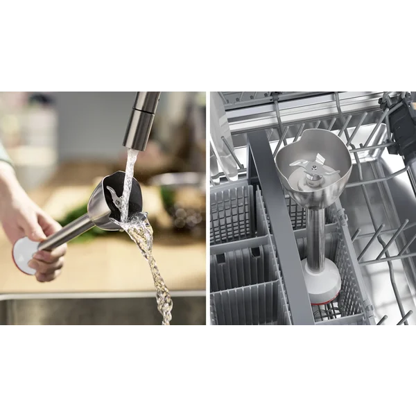 Погружной блендер 800 ватт (+измельчитель, венчик, стакан) белый - изображение 8