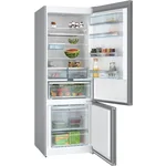 Serie|4 Отдельностоящий холодильник с морозильной камерой 193*70*80 см нерж сталь - миниатюра 2