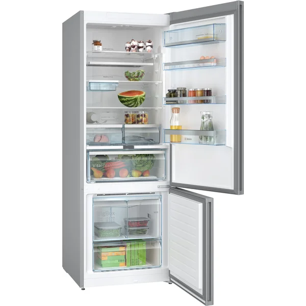 Serie|6 Отдельностоящий холодильник с морозильной камерой 193*70*80 см белое стекло