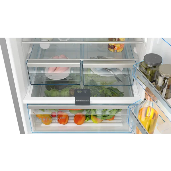 Serie|6 Отдельностоящий холодильник с морозильной камерой 193*70*80 см белое стекло - изображение 5