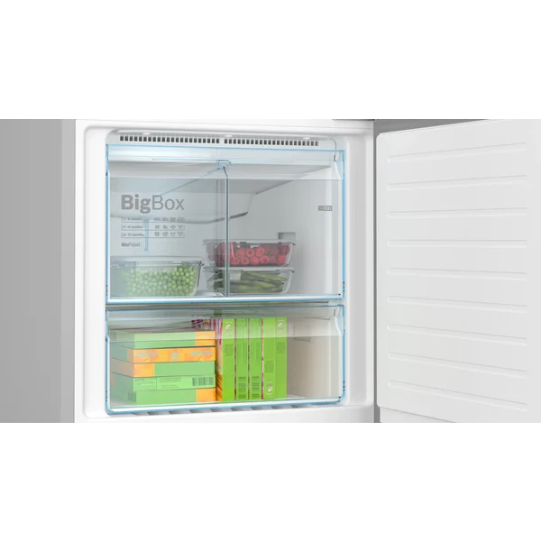 Serie|6 Отдельностоящий холодильник с морозильной камерой 193*70*80 см белое стекло - изображение 6