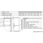 Serie|6 Отдельностоящий холодильник с морозильной камерой 186*86*80 см нерж сталь - миниатюра 8