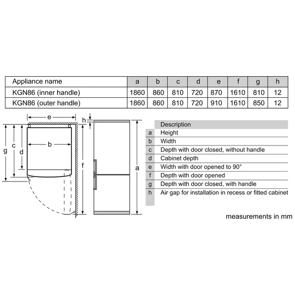 Serie|6 Отдельностоящий холодильник с морозильной камерой 186*86*80 см нерж сталь - изображение 8