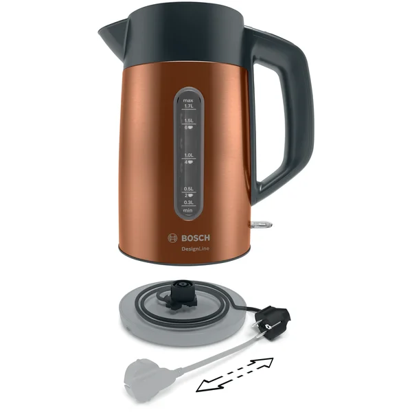 Чайник электрический медного цвета - изображение 3