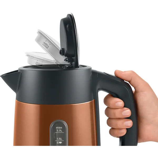 Чайник электрический медного цвета - изображение 12