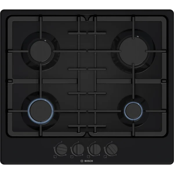 Serie|2 Газовая варочная панель 60 см черная эмаль c чугунными решетками