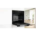 Serie|4 Духовой шкаф с функцией добавленного пара черный - миниатюра 7