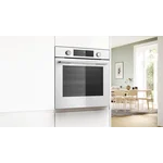 Serie|4 Духовой шкаф с функцией добавленного пара белый - миниатюра 4