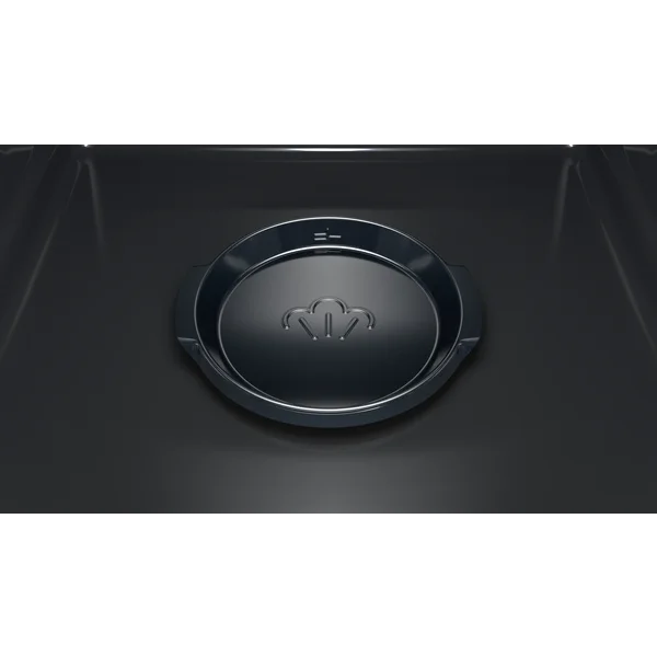 Serie|4 Духовой шкаф с функцией добавленного пара вороненая сталь