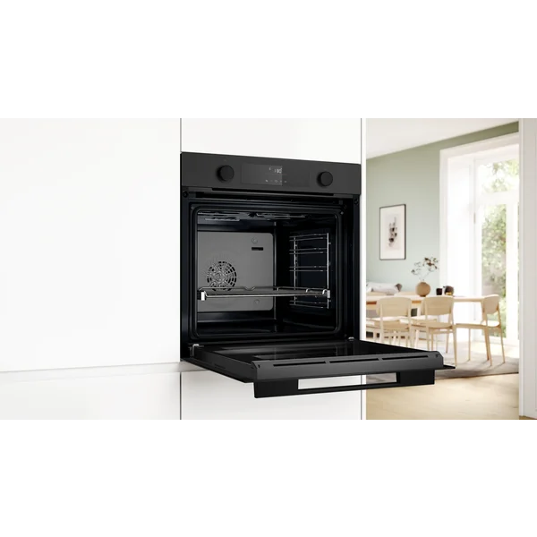 Serie|4 Духовой шкаф с функцией добавленного пара вороненая сталь - изображение 5