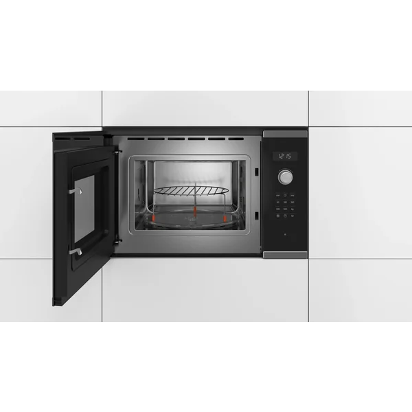 Serie|6 Встраиваемая микроволновая печь с грилем 25 л черная/нерж сталь - изображение 3