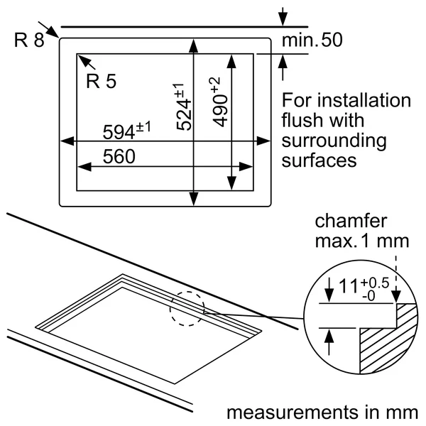 Serie|6 Газовая варочная поверхность 60 см каленое стекло черное - изображение 7
