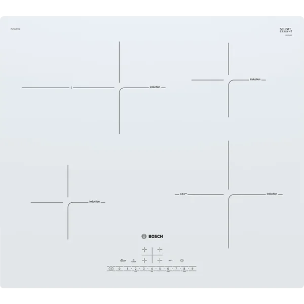 Serie|6 Индукционная варочная панель 60 см белая