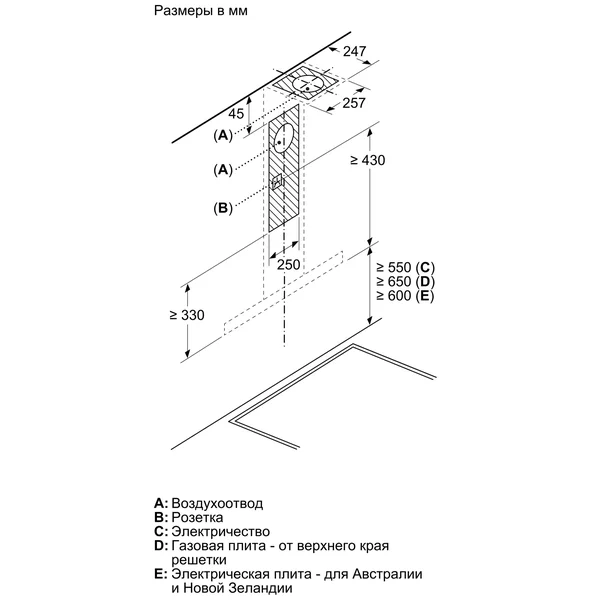 Serie|4 Вытяжка настенного монтажа 90 см нерж сталь - изображение 9