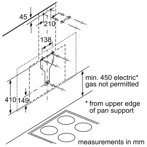 Serie|8 Вытяжка настенного монтажа 90 см - изображение 12