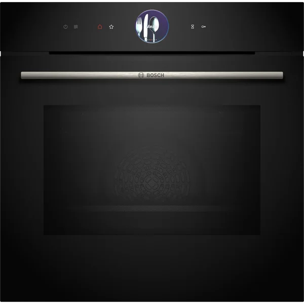 Serie|8 Духовой шкаф с микроволновкой черный