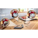 Кухонный комбайн 1000 ватт со встроенными весами и таймером (+овощерезка, блендер) красный - миниатюра 6