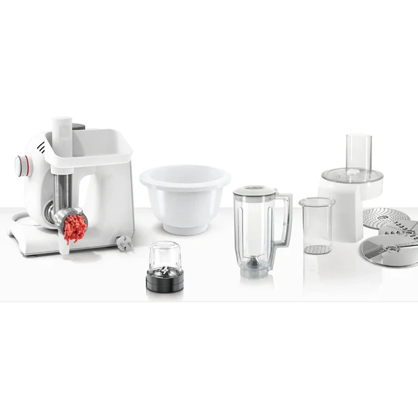 Кухонный комбайн 1000 ватт (+овощерезка, измельчитель для специй, блендер 1,25л, мясорубка) - изображение 4