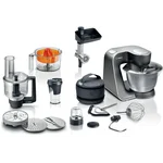 Кухонный комбайн 1000 ватт (+измельчитель, блендер 0,5л, мясорубка, соковыжималка для цитрусовых) серый - миниатюра 1